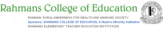 Rahamans College of Education Rahamans College of Education